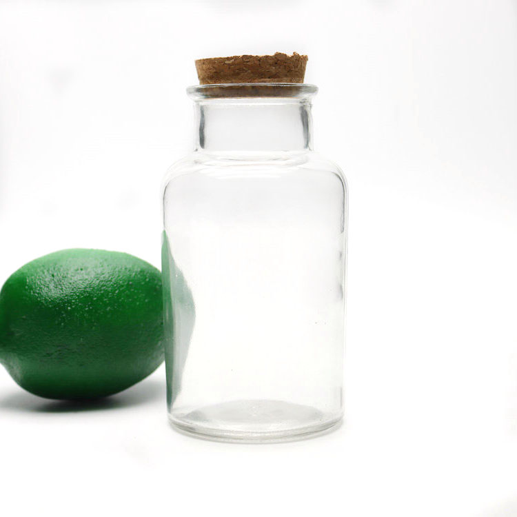 Corky Modern Transparent Glass Spice Jars