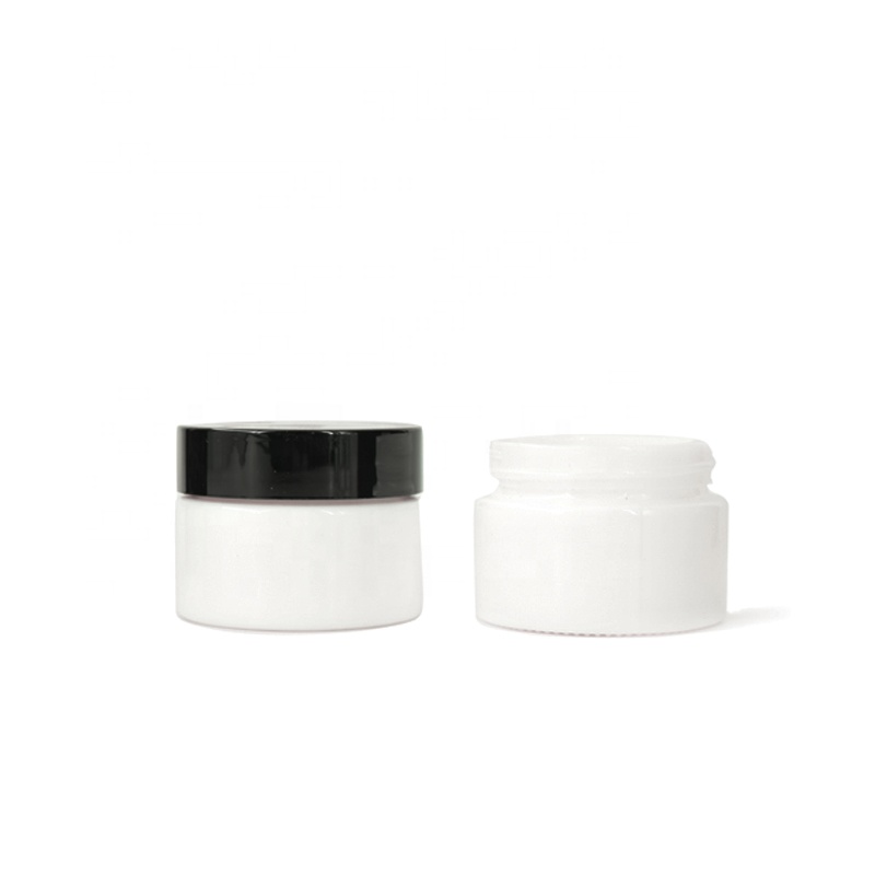 Cosmetic 10ml 30ml 50ml 100ml Portable Porcelain White Jar with White Lid for Body Cream