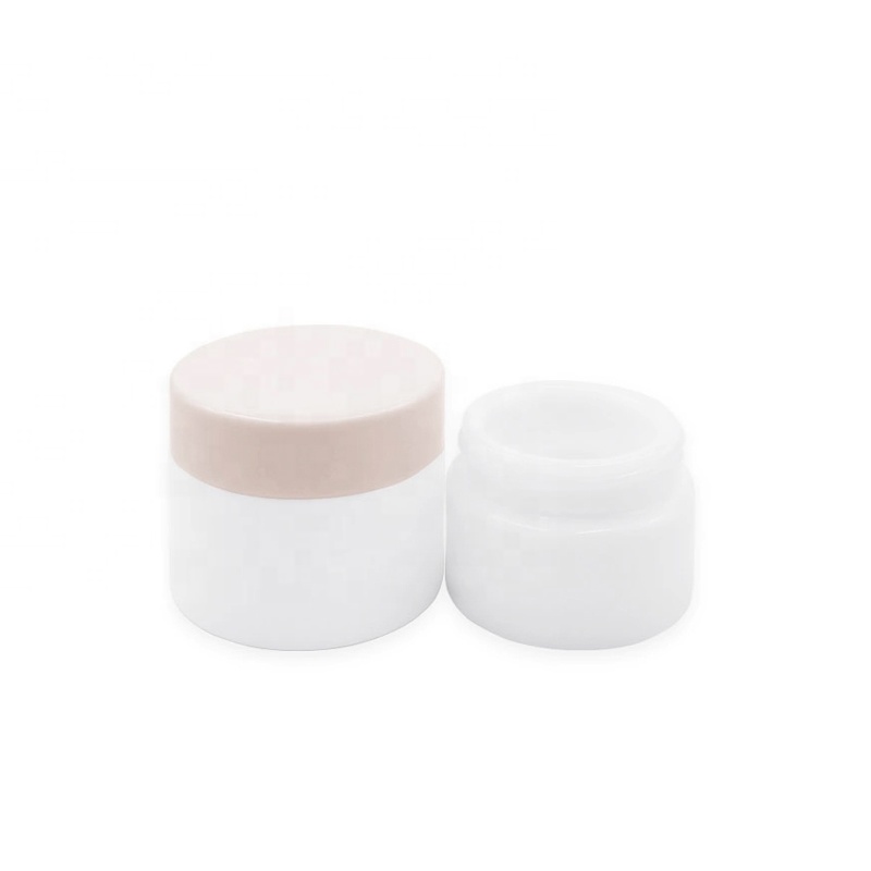 Cosmetic 10ml 30ml 50ml 100ml Portable Porcelain White Jar with White Lid for Body Cream