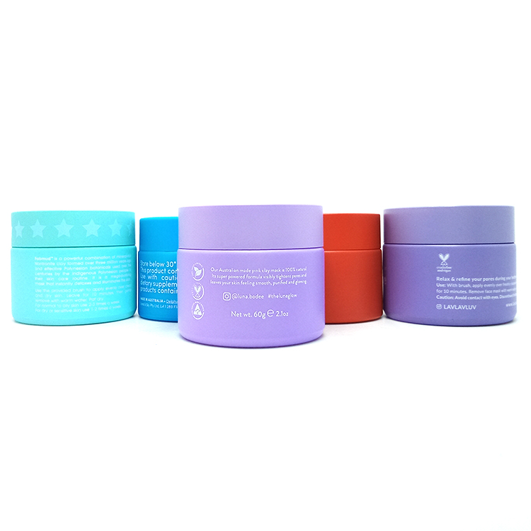 Cosmetic 15g 20g 30g 50g 100g purple,white and red glass container white porcelain jar