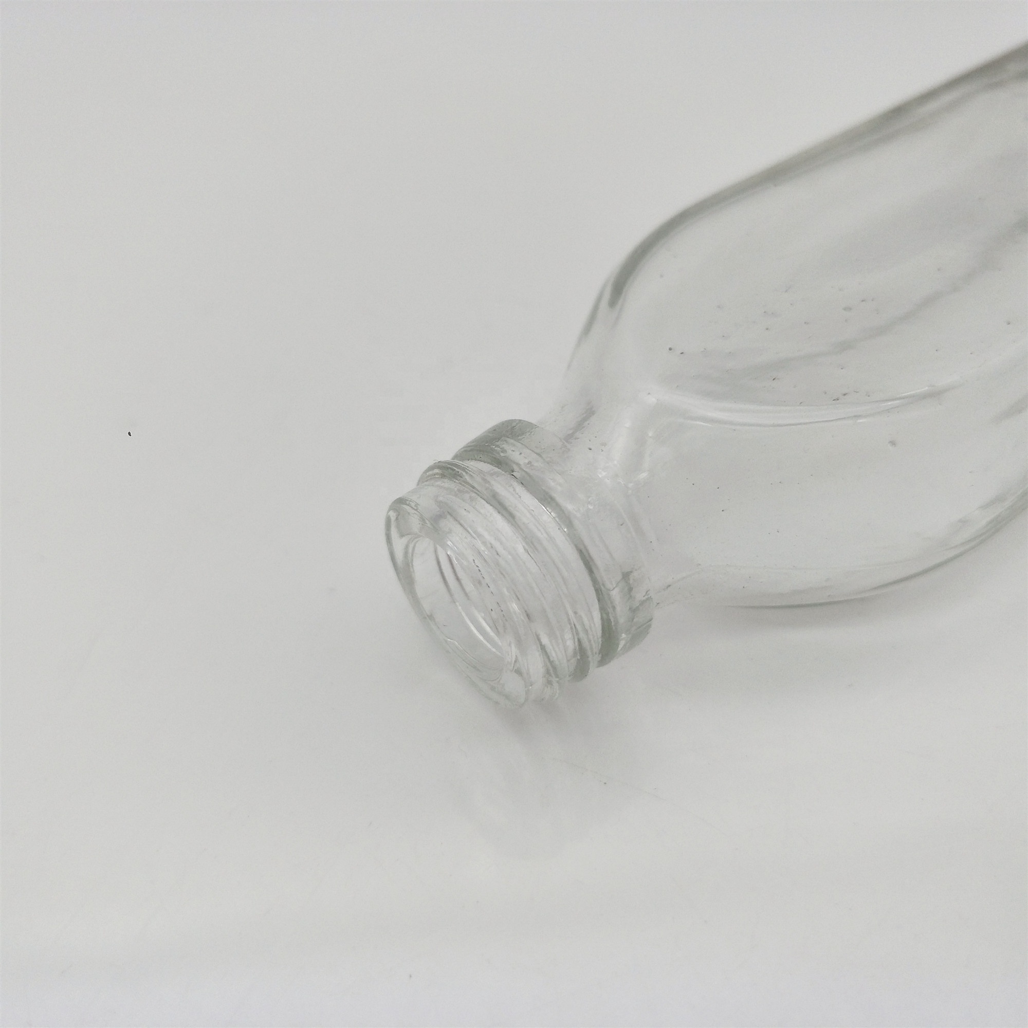 Cosmetic 25ml Flat Clear Glass Essential Oil Empty Bottle