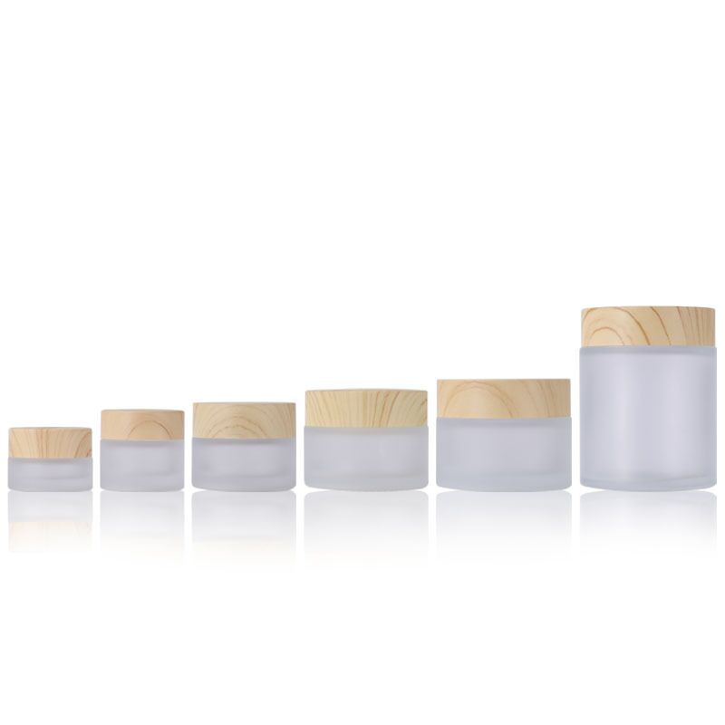 Cosmetic 5g 10g 15g 20g 30g 50g wood grain cover Cream Jar Bottle