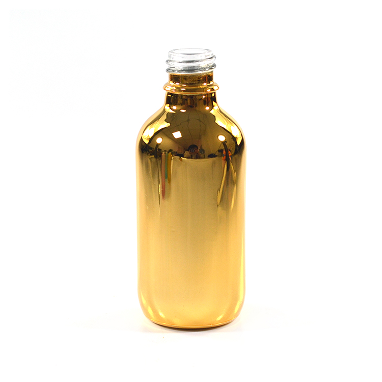 Cosmetic 5ml 10ml 15ml 20ml 50ml 100ml gold coating essential oil glass dropper bottle