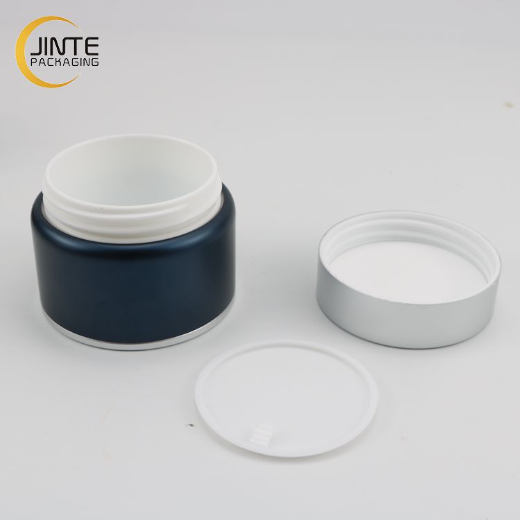 Cosmetic Aluminum Container Black Jar With PP Or Glass Jar Inside For Gift Packaging 5ml 10ml 30ml 50ml