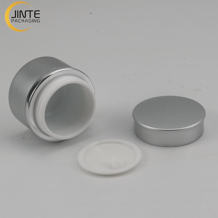 Cosmetic Aluminum Container Jar Packagingwith PP Or Glass Jar Inside For Nail Cream Gift Packaging