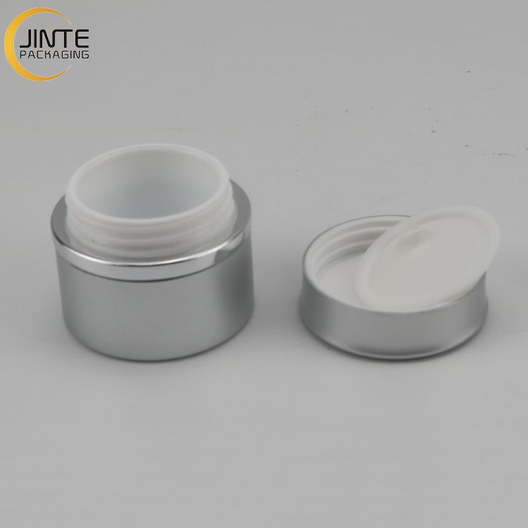 Cosmetic Aluminum Container Jar Packagingwith PP Or Glass Jar Inside For Nail Cream Gift Packaging