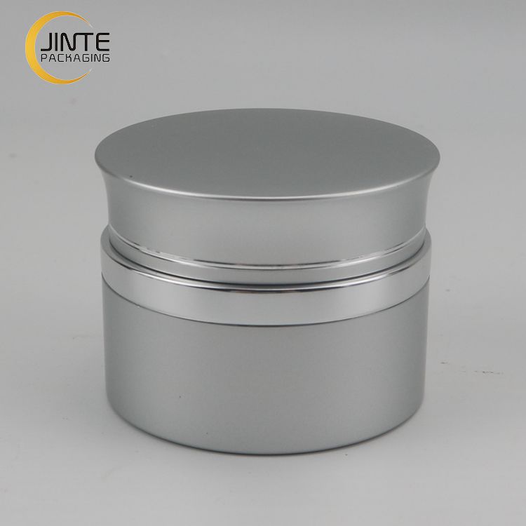 Cosmetic Aluminum Container Jar Packagingwith PP Or Glass Jar Inside For Nail Cream Gift Packaging