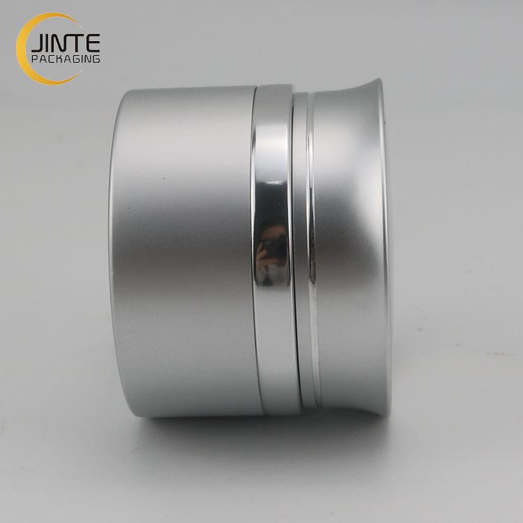 Cosmetic Aluminum Container Jar Packagingwith PP Or Glass Jar Inside For Nail Cream Gift Packaging