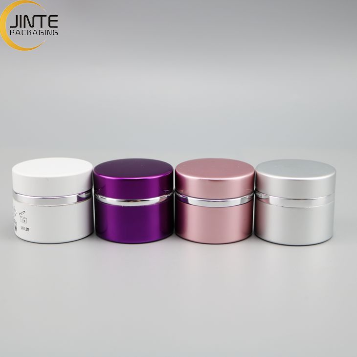 Cosmetic Aluminum Container  Jar With PP Jar Inside  Nail polish Jar 5g 15g 30g 50g