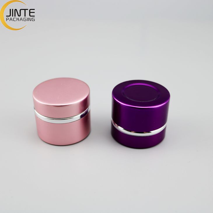 Cosmetic Aluminum Container Jar With PP Jar Inside Nail polish Jar 5g 15g 30g 50g