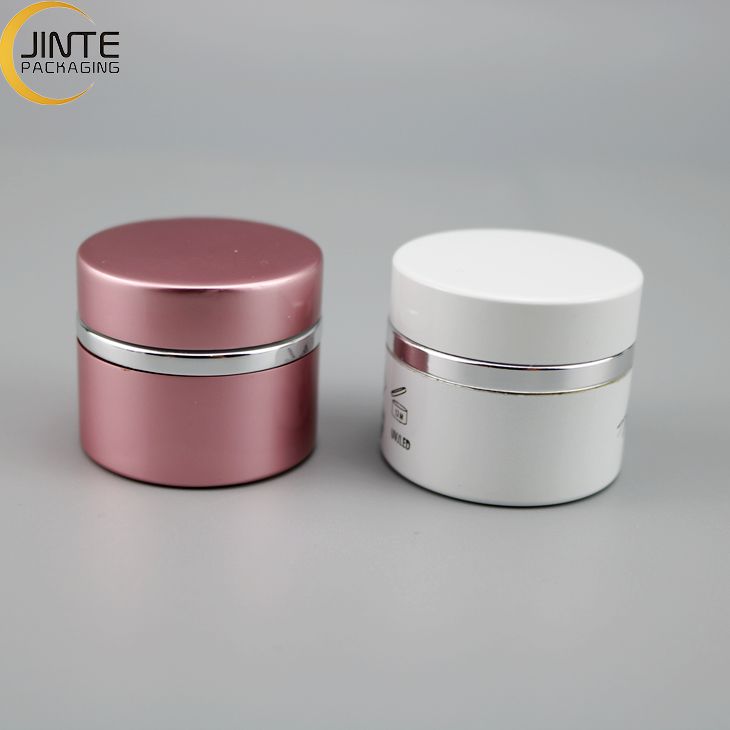 Cosmetic Aluminum Container Jar With PP Jar Inside Nail polish Jar 5g 15g 30g 50g