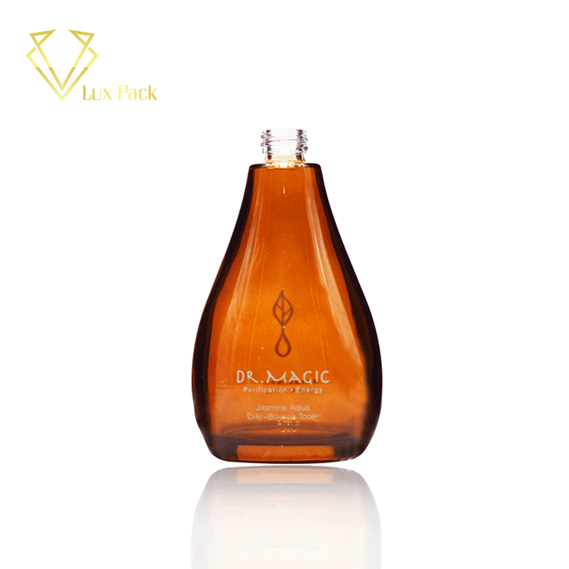 Cosmetic Clear Glass Face Toner Bottle