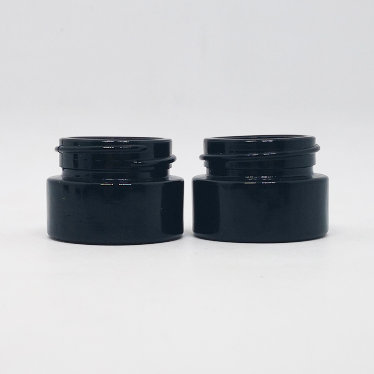 Cosmetic Concentrates Glass container 5ml uv jar violet for Hemp packaging
