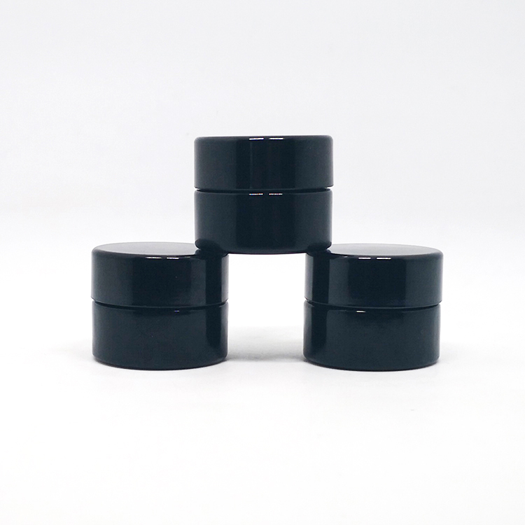 Cosmetic Concentrates Glass container 5ml uv jar violet for Hemp packaging