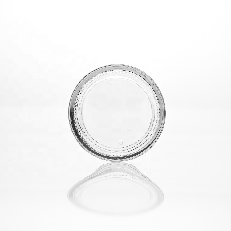 Cosmetic Container 200ml Round Cylinder Clear Empty Body Cream Glass Jar Wholesale