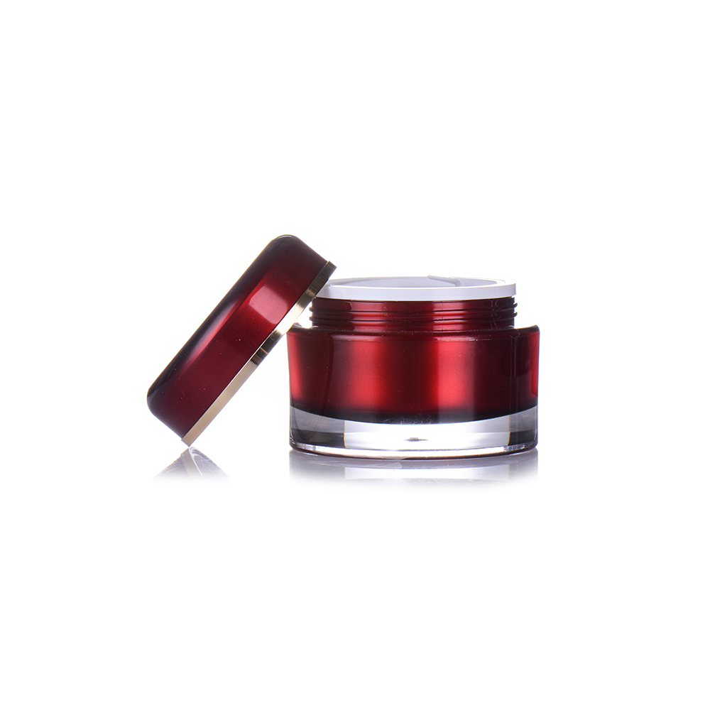 Cosmetic Container 50g Empty Plastic Black Cream Jar For 15g Skincare Jar Acrylic Cream Jar