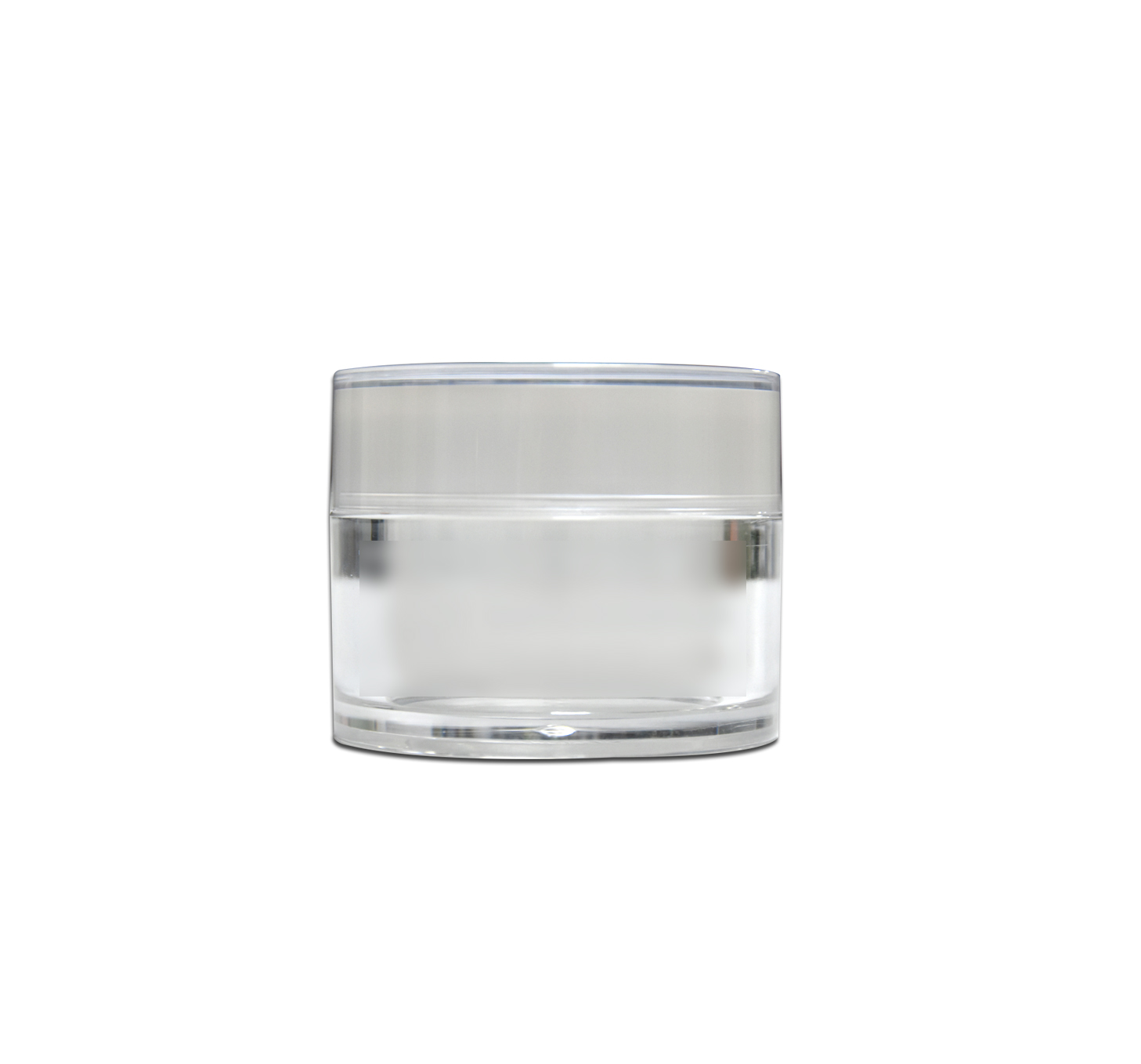 Cosmetic Container Manufacturer Empty White Double Wall Plastic Cosmetic Packaging Jar 50g