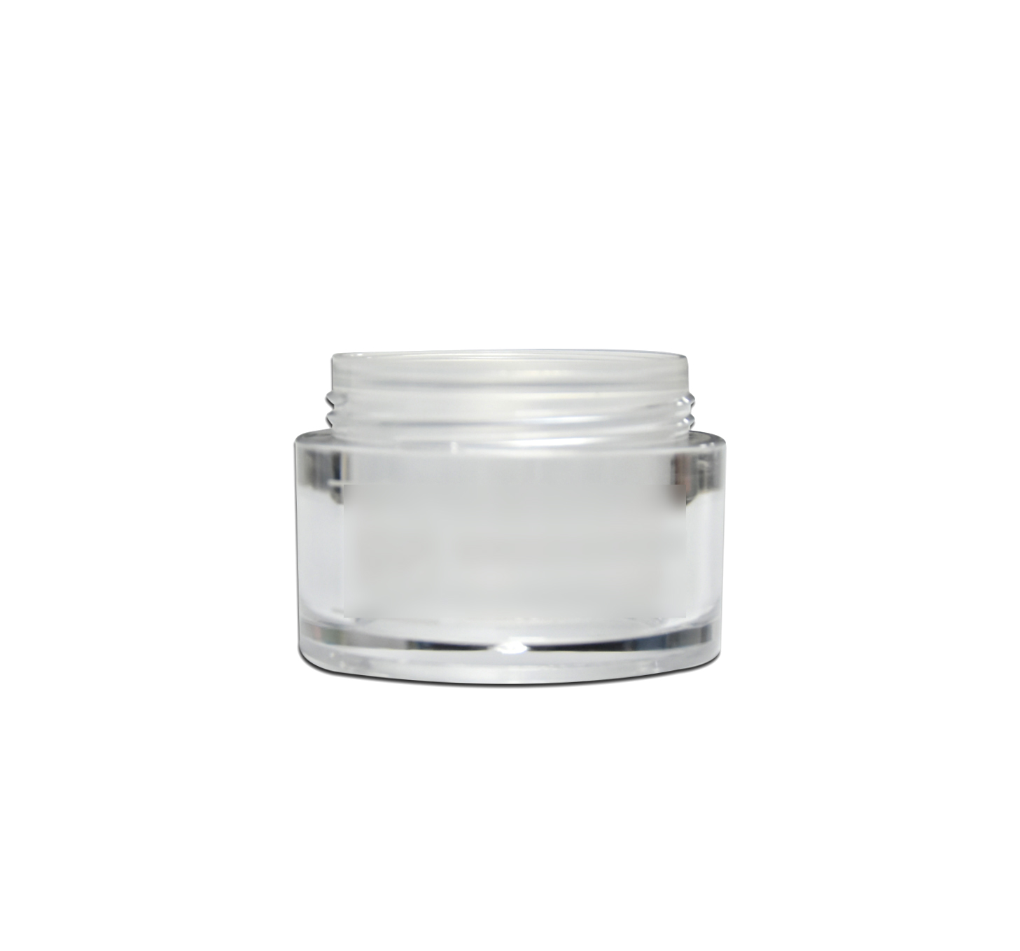 Cosmetic Container Manufacturer Empty White Double Wall Plastic Cosmetic Packaging Jar 50g