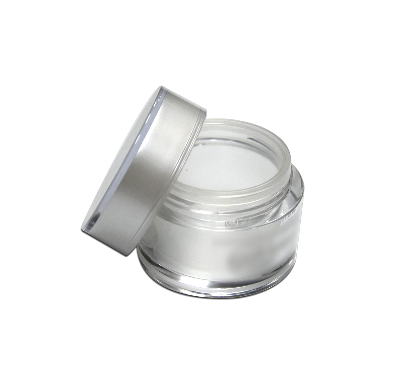 Cosmetic Container Manufacturer Empty White Double Wall Plastic Cosmetic Packaging Jar 50g