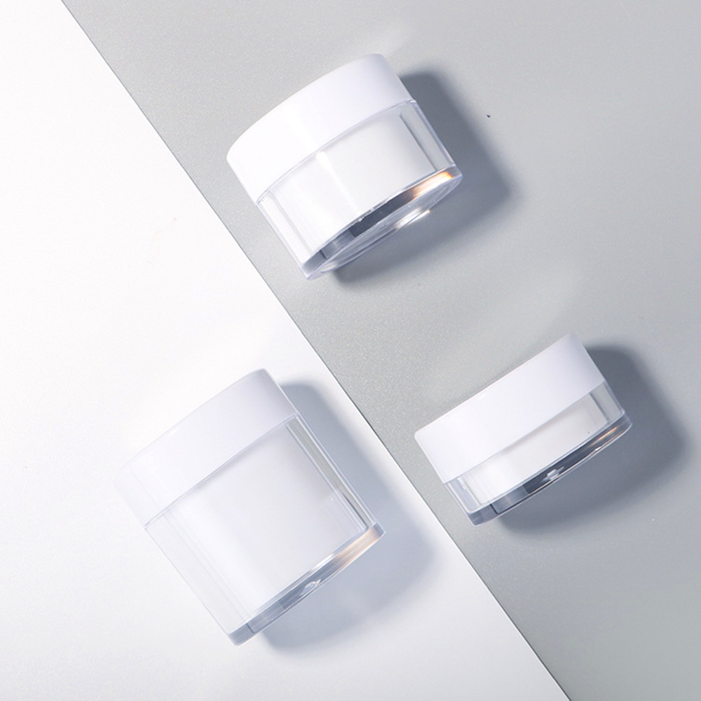 Cosmetic Container Manufacturer PS Double Wall Facial-pack Neck Cream Jar 20g 30g 50g