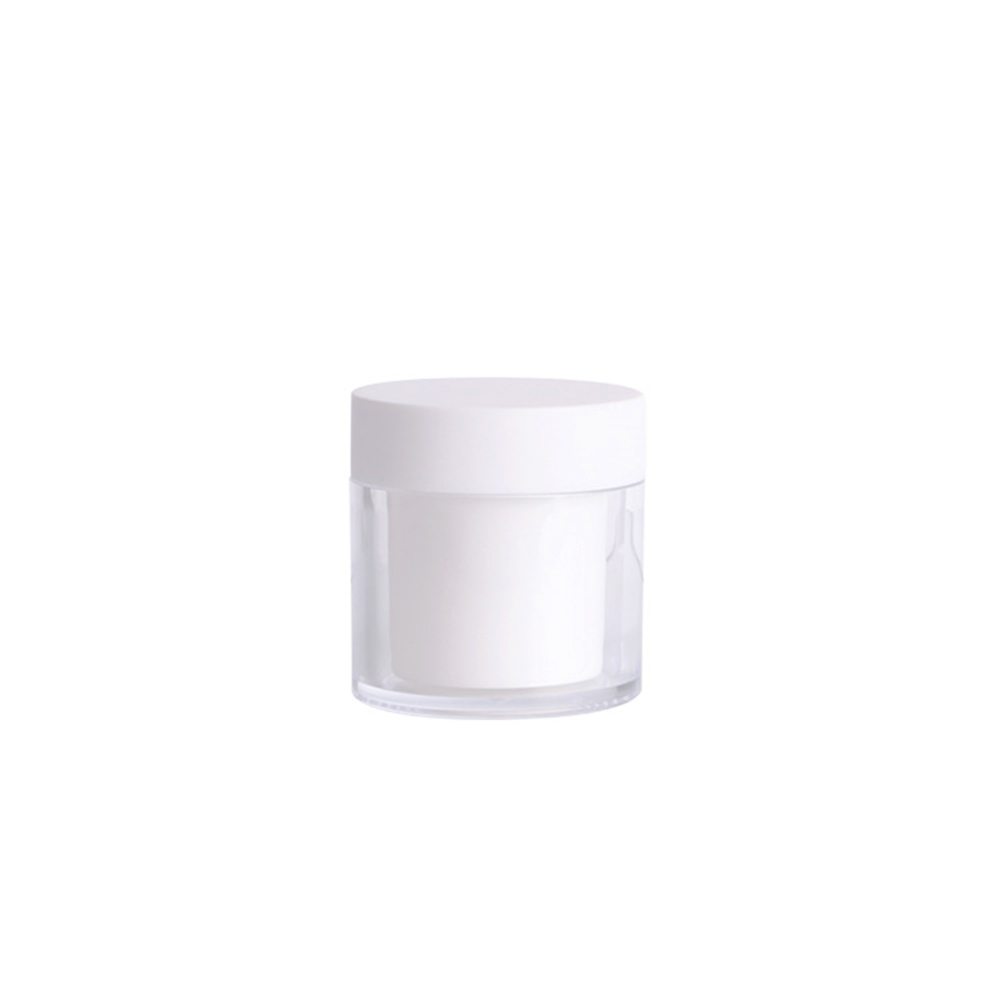 Cosmetic Container Manufacturer PS Double Wall Facial-pack Neck Cream Jar 20g 30g 50g