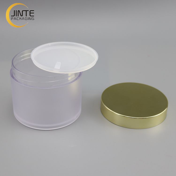 Cosmetic Container Packaging Plastic Jars Frosted Jar With The God Lid 8 oz 4oz 2oz 1oz Body Scrub Jars Hair Cream Container