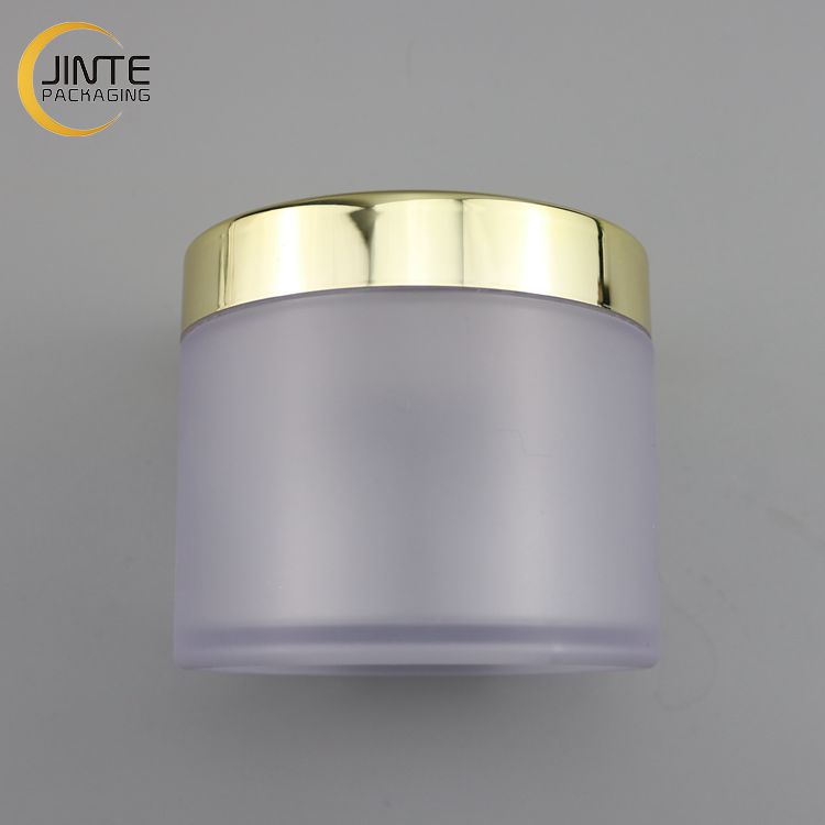 Cosmetic Container Packaging Plastic Jars Frosted Jar With The God Lid 8 oz 4oz 2oz 1oz Body Scrub Jars Hair Cream Container