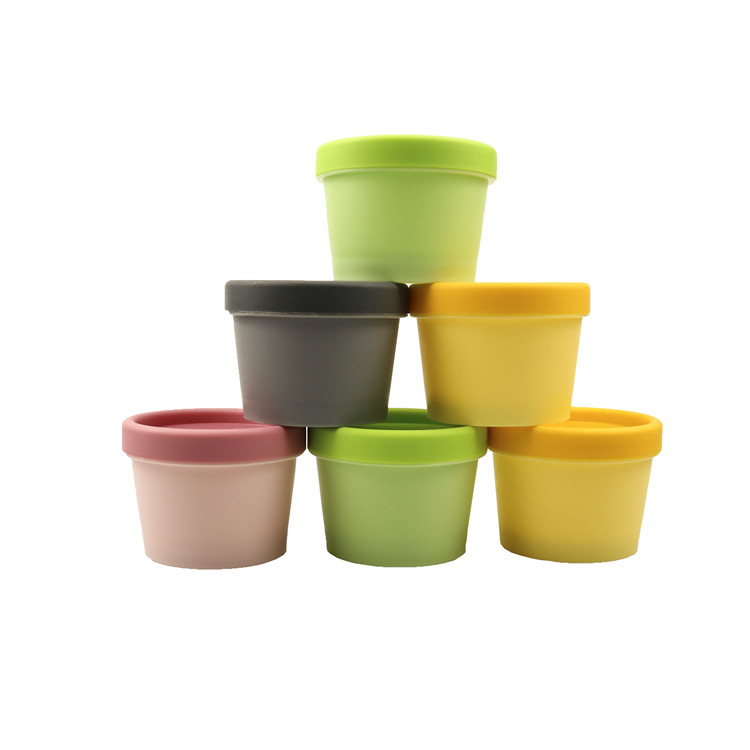 Cosmetic Containers Green yellow black red Single Wall PP Cream Jar Face Mask Bowl Bath Salt Hair Cream Cosmetic storage jar 3oz
