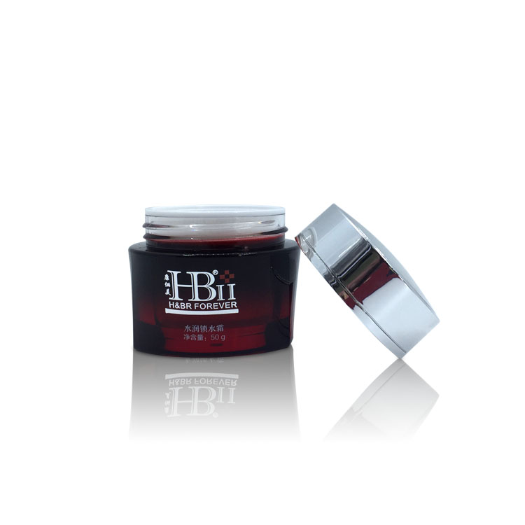 Cosmetic Containers Round Acrylic Jar Plastic Cosmetic Cream Jars for Skin Care Cosmetic Jar 50g