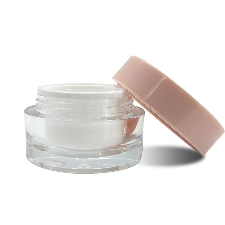 Cosmetic Containers Round Acrylic Jar Plastic Cosmetic cream Jars for Skin Care cosmetic jar 50g