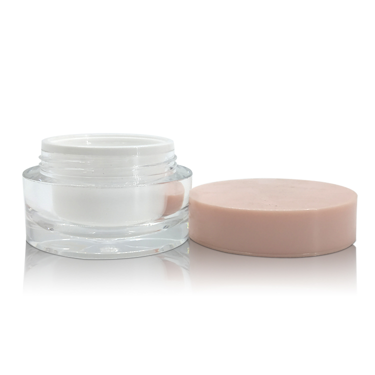 Cosmetic Containers Round Acrylic Jar Plastic Cosmetic cream Jars for Skin Care cosmetic jar 50g