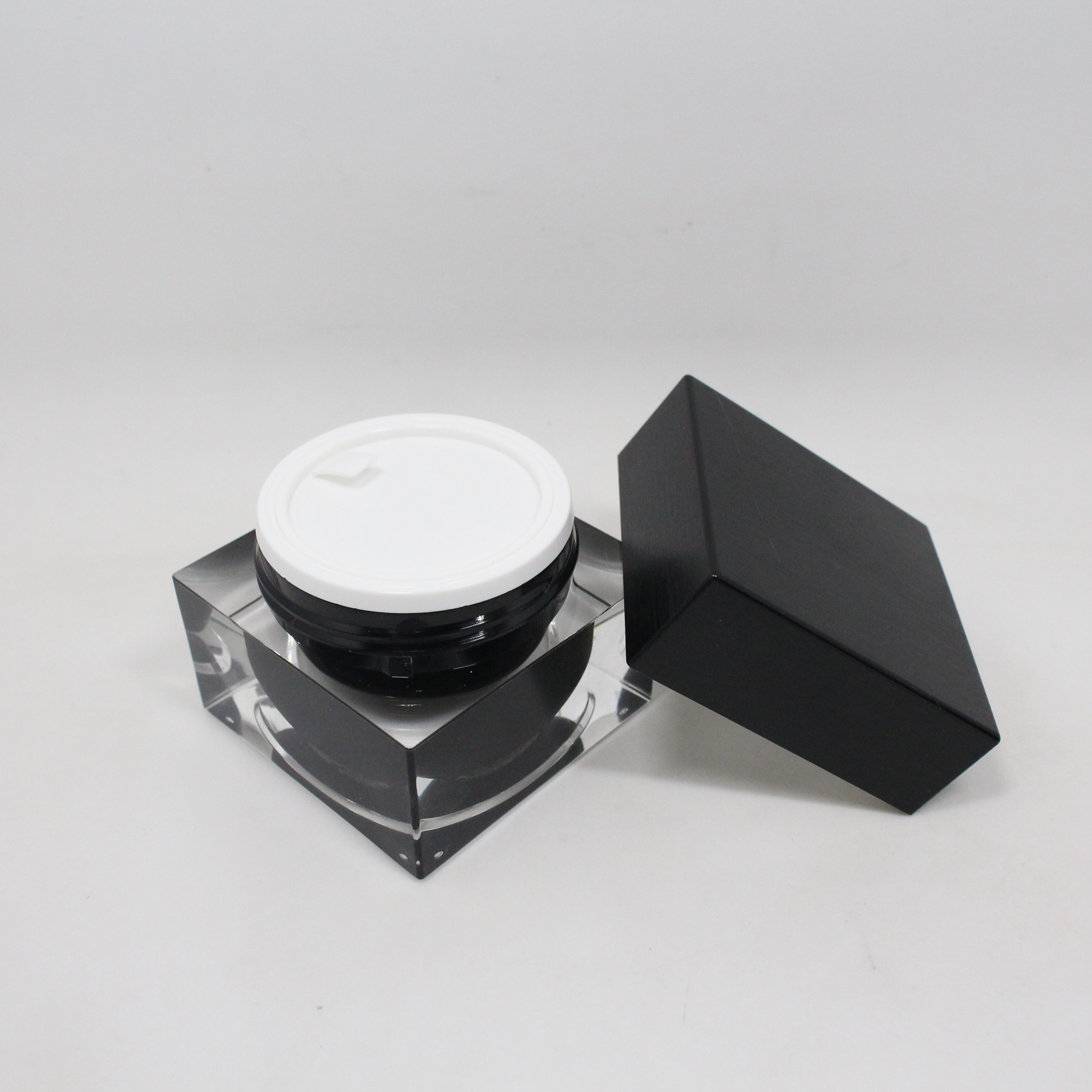 Cosmetic Containers Round Acrylic Jar Plastic Cream Jars For Skin Care Container emballage cosmetic