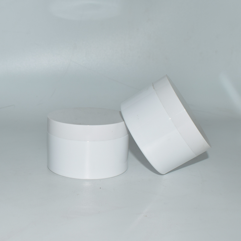 Cosmetic Cream Body Scrub Butter Double Wall PET 250 ml Scrub Reuseable Cosmetic Jar with private label