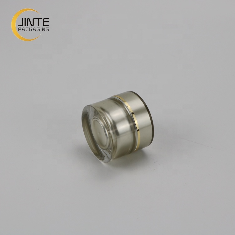 Cosmetic Cream Jar Acrylic Plastic Material Jar for UV Gel 10ml Double Wall