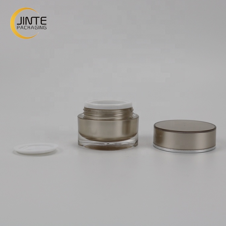 Cosmetic Cream Jar Acrylic Plastic Material Jar for UV Gel 10ml Double Wall