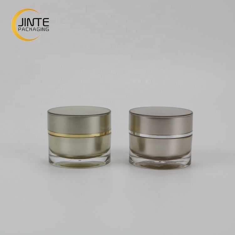 Cosmetic Cream Jar Acrylic Plastic Material Jar for UV Gel 10ml Double Wall