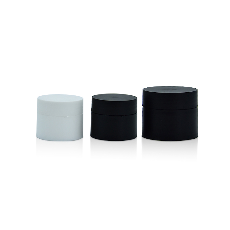 Cosmetic Cream Jar Body Cream Jar White Black 5g 10g Plastic Mini Plastic for Travel Cosmetic Packaging PET Round 50000pcs Free