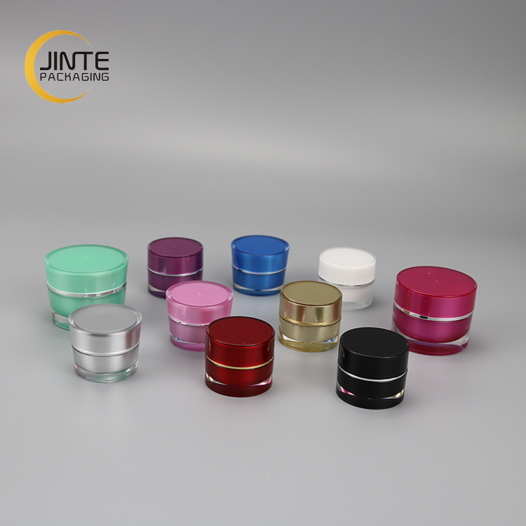 Cosmetic Empty Container Packaging OEM Various Color 5g Acrylic Cosmetic UV Nail Gel Jar