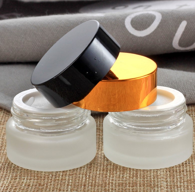 Cosmetic Empty Cream Packaging 1oz 2oz 3oz 4oz 5oz 6oz 8oz Body Lip Scrub Frosted Cosmetics Jar with Shiny Rose Gold Cap