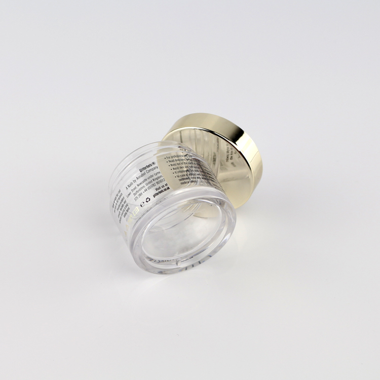 Cosmetic Empty Cream Packaging 30g 40g 60g 100g200g 240g 350g Body Lip Scrub PETG Frosted Cosmetics Jar with Shiny  Gold Cap