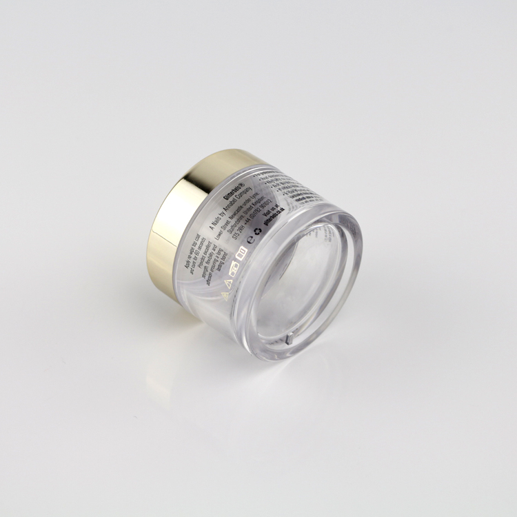 Cosmetic Empty Cream Packaging 30g 40g 60g 100g200g 240g 350g Body Lip Scrub PETG Frosted Cosmetics Jar with Shiny Gold Cap