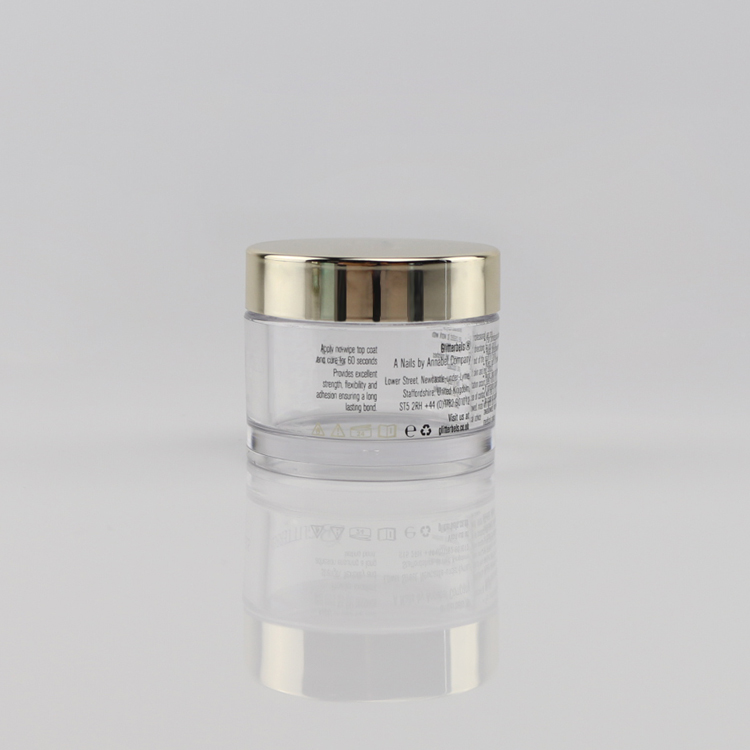 Cosmetic Empty Cream Packaging 30g 40g 60g 100g200g 240g 350g Body Lip Scrub PETG Frosted Cosmetics Jar with Shiny Gold Cap