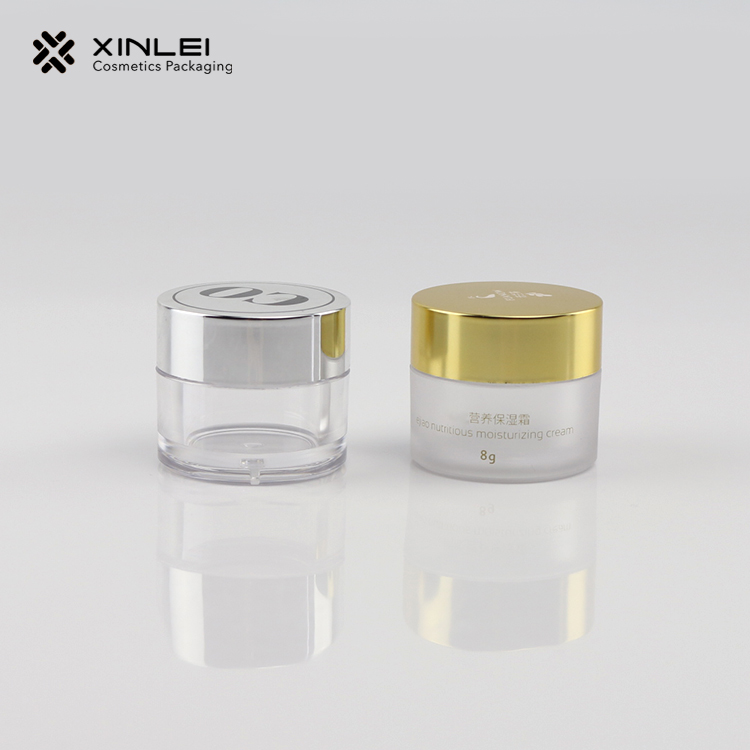 Cosmetic Empty Cream Packaging 30g 40g 60g 100g200g 240g 350g Body Lip Scrub PETG Frosted Cosmetics Jar with Shiny Gold Cap