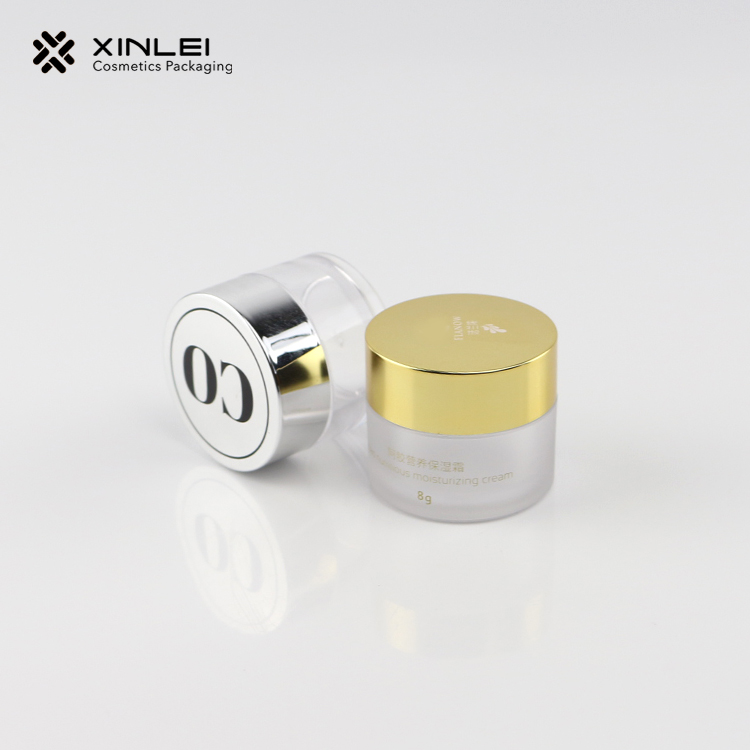 Cosmetic Empty Cream Packaging 30g 40g 60g 100g200g 240g 350g Body Lip Scrub PETG Frosted Cosmetics Jar with Shiny Gold Cap