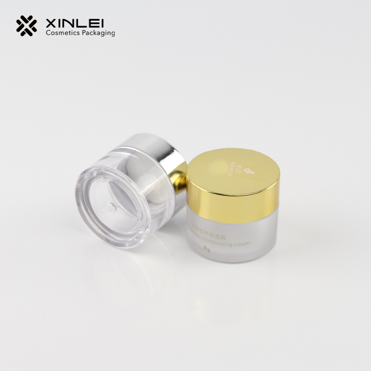 Cosmetic Empty Cream Packaging 30g 40g 60g 100g200g 240g 350g Body Lip Scrub PETG Frosted Cosmetics Jar with Shiny Gold Cap