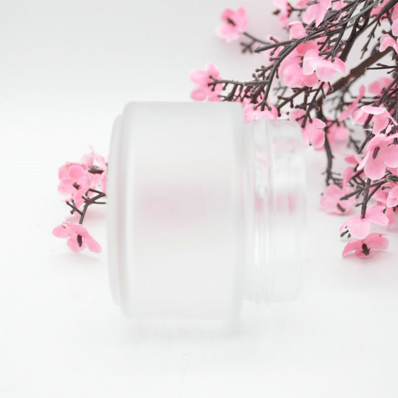 Cosmetic Empty Cream Packaging 4oz Body Lip Scrub Frosted Cosmetics Jar with Shiny Rose Gold Cap