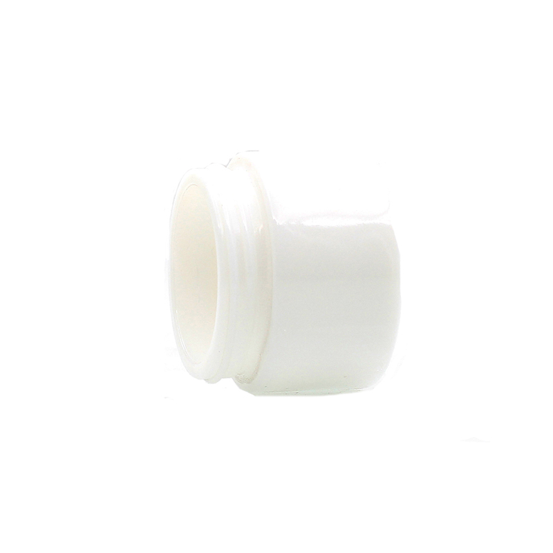 Cosmetic Essential Hair oil 15g 20g Luxury Opal White Porcelain Sample Glass Cream Jar with Gold screw cap