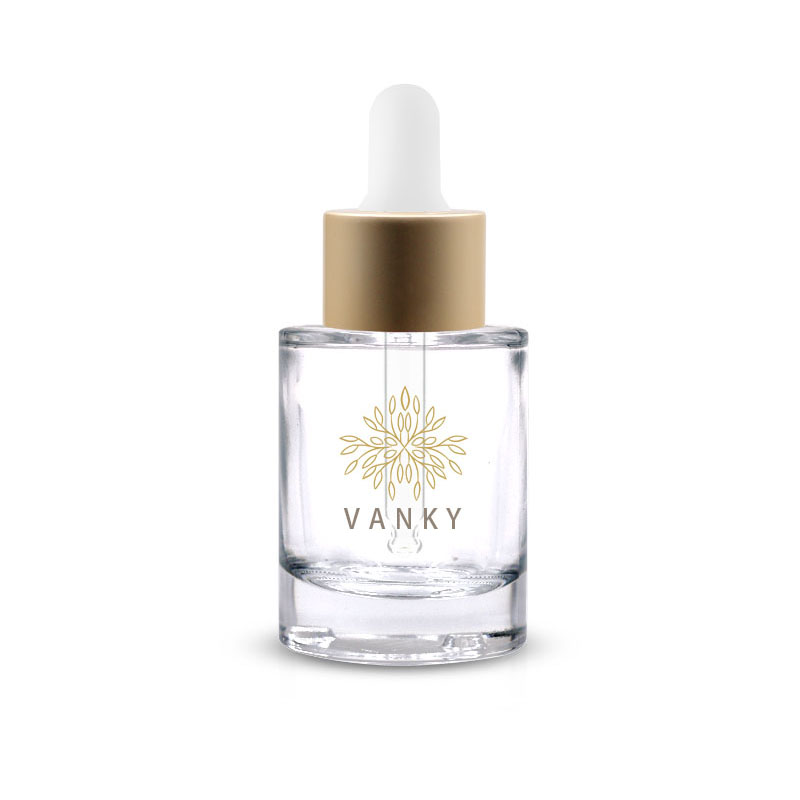 Cosmetic Face Serum Dropper Bottle with 30ml glass Dropper bottle
