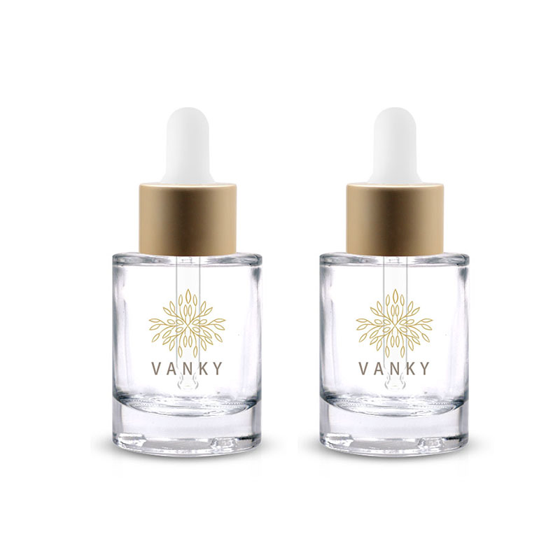 Cosmetic Face Serum Dropper Bottle with 30ml glass Dropper bottle