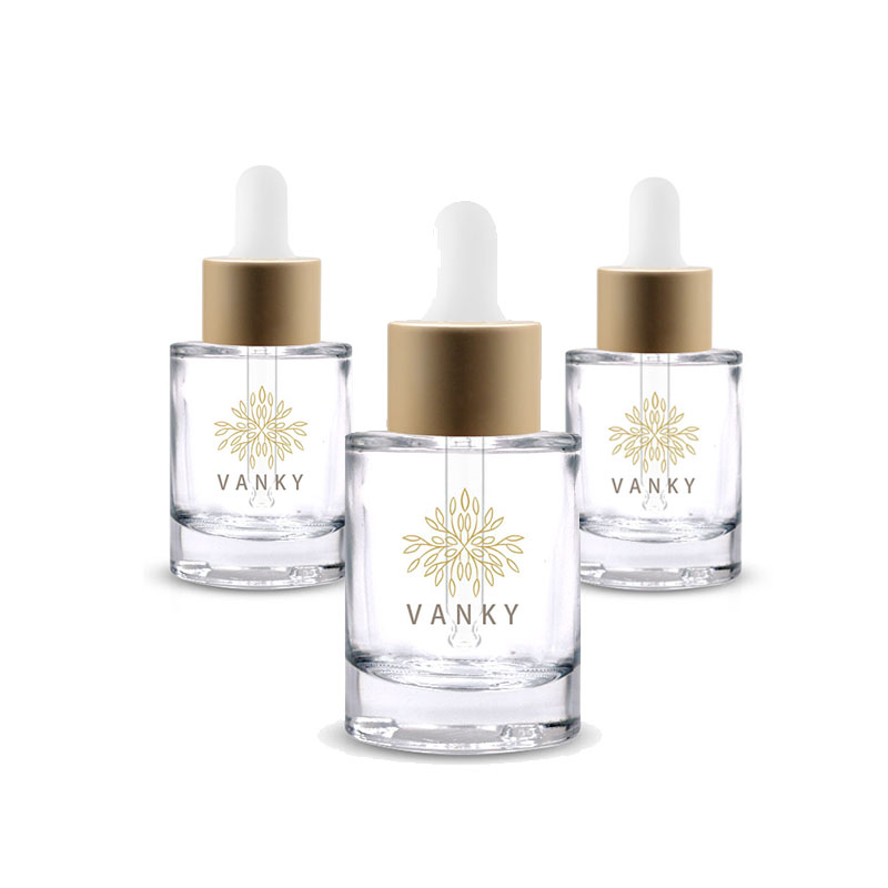 Cosmetic Face Serum Dropper Bottle with 30ml glass Dropper bottle